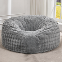 Fauteuil pouf modulaire en mousse compressée sous vide, canapé paresseux, chaise longue de sol avec housse amovible pour salon