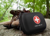 Sac de sécurité d'urgence pour l'extérieur, sac de premiers secours en PVC imperméable à coque rigide, grande capacité, portable