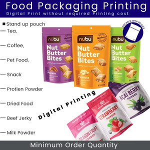 Bolsas de Plástico de Alta Calidad con Impresión de Bajo Costo para Alimentos, Bolsas de BOPP con Base Plana para Chicle, Leche, Gelatina, Alimentos Enlatados, Impresión Excelente - Product Image 2