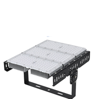 Projecteur LED IP65 100W-400W pour l'extérieur, l'ingénierie et l'aménagement paysager, pour les poteaux carrés, les terrains de basket-ball, alimentation CA