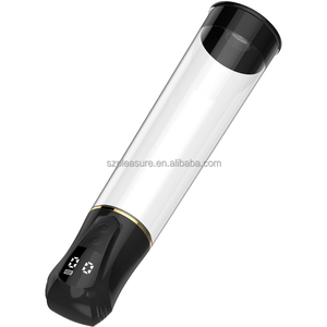 Venta al por mayor de bomba de pene eléctrica recargable con LCD automático de la ampliación del pene masculino de la bomba de aumento del Pene negro - Product Image 5