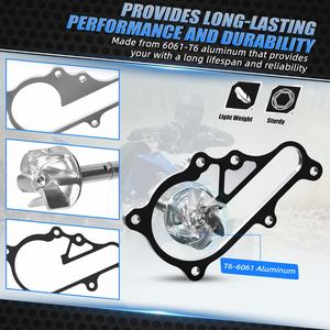 Arbre d'impeller de pompe à eau en aluminium usiné NiceCNC pour <span class=keywords><strong>Yamaha</strong></span> <span class=keywords><strong>Raptor</strong></span> 700 <span class=keywords><strong>700R</strong></span> 2006-2021 <span class=keywords><strong>2022</strong></span> 2023 2024 2025 2026 1S3-12450-00-00 - Product Image 3