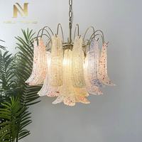 Lustres de style post-moderne pour la maison, en verre de Murano, pour hall d'hôtel, lustre moderne suspendu pour intérieur