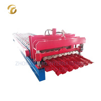 Machine de formage de rouleaux de tuiles de toiture émaillées à alimentation automatique complète, sortie d'usine