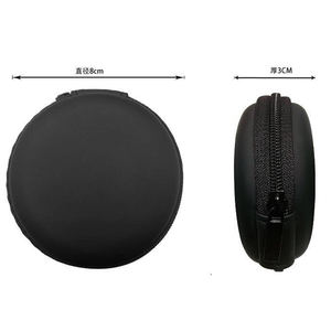 Étui pour écouteurs portable avec logo personnalisé d'usine d'origine, étui pour écouteurs durable en EVA, sac de rangement en EVA noir en gros, étui en EVA - Product Image 5