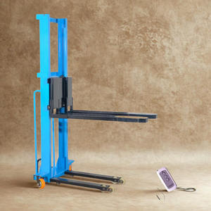 electric stacker with remote control pallet lifting machine for warehouse <b>material</b> <b>handling</b> equipment heavy duty - Product Image 2