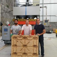 Machine de fabrication de palettes de coco Machine de compression de palettes de balle de riz Ligne de production de palettes de sciure de bois