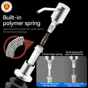 حوض تجاري مخصص من المصنع مثبت يدويًا في المطبخ من الفولاذ المقاوم للصدأ حوض المطبخ - Product Image 6