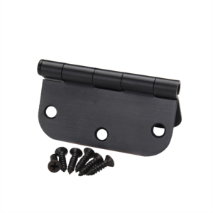 Charnières de porte de placard en gros WEKIS, charnières de porte extérieures robustes et arrondies, charnières pivotantes cachées en métal noir mat - Product Image 5