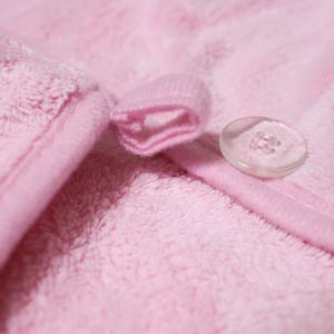 Serviette <span class=keywords><strong>de</strong></span> bain en microfibre pour femmes, à séchage rapide, turban avec bouton, vente en gros, - Product Image 6