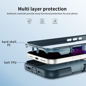 Custodia per telefono con anello magnetico e cavalletto, in TPU antiurto e <span class=keywords><strong>impermeabile</strong></span>, per 17 Pro Max Plus 16 15 14 12 13 <span class=keywords><strong>11</strong></span> - Product Image 6