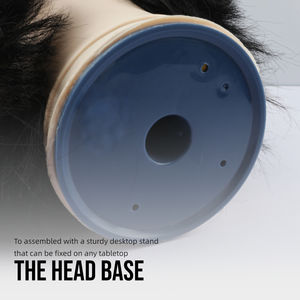 Tête d'entraînement de vente chaude avec cheveux synthétiques et barbe Barber Male Magic Mannequin Head Tête d'<span class=keywords><strong>apprentissage</strong></span> professionnelle pour styliste - Product Image 6