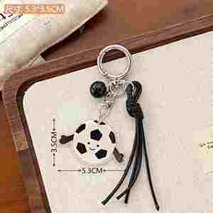 Porte-clés en acrylique en forme de boule, dessin animé, écologique, créatif et pratique, petit cadeau - Product Image 5