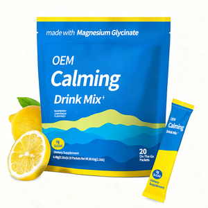 Mezcla de Polvo para Bebida Calmante de Marca Privada/OEM |   Glicinato de Magnesio, L-Teanina, Ashwagandha |   Fabricante con Certificación CGMP y BRC - Product Image 1