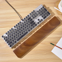 Support de clavier en noyer pour clavier mécanique, support de main en bois massif, support de poignet, repose-poignets, support de clavier pour ordinateur de bureau