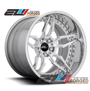 ขอบล้อรถโดยสารอลูมิเนียมอัลลอยด์แบบ2ชิ้นล้อปลอม18 19 20 21 24นิ้ว5X114.3สีเงินขัดเงาโครเมี่ยม - Product Image 2