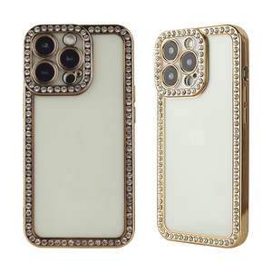 Somosten — coque <span class=keywords><strong>de</strong></span> <span class=keywords><strong>protection</strong></span> pour téléphone portable, étui en TPU, belle <span class=keywords><strong>glace</strong></span> et diamant galvanisé, pour <span class=keywords><strong>iPhone</strong></span> <span class=keywords><strong>11</strong></span>/12 13 promax - Product Image 4