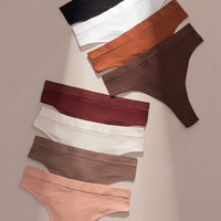 Culottes string côtelées sans couture pour femmes, taille basse, très extensibles, avec entrejambe en coton, séchage rapide, respirantes, sexy, du M au XL, vente en gros