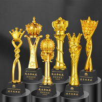 Prix de cristal haut de gamme personnalisé et trophées sportifs en or Nouveau design Coupes et médailles sportives Plaques premium