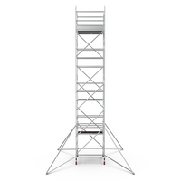 Échafaudage de tour en aluminium d'échafaudage a placé la plate-forme en aluminium mobile d'échafaudage de taille de 6m