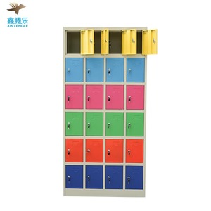 Armoire professionnelle en acier à 24 portes, moderne, pliable et extensible, casier métallique <span class=keywords><strong>mini</strong></span> pour vestiaires scolaires, gymnases et villas - Product Image 1