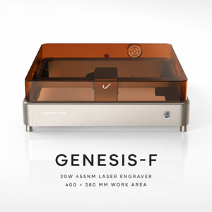 Graveur et découpeur laser de haute précision 20W, machine de gravure à diode de bureau avec boîtier de sécurité pour le bois, le contreplaqué, le MDF, le cuir, nouveau - Product Image 1
