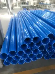 Tubo de plástico de pvc, 8 polegadas, 6 polegadas, cor azul