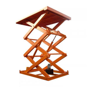 Plataforma Elevadora de Tijera Hidráulica Eléctrica de Acero con Certificación CE, Plataforma de Elevación Estacionaria para Trabajos de Construcción en Altura - Product Image 6