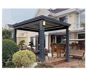 <span class=keywords><strong>Pergola</strong></span> en aluminium Dedimank avec porte coulissante en verre, imperméable, chaude en <span class=keywords><strong>hiver</strong></span> et fraîche en été, pour cour et jardin - Product Image 2