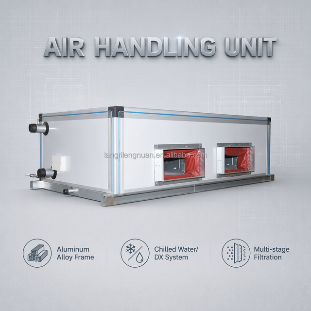 HVAC Systems Chilled Water 6 Rows Industrial Ahu KD(X)-1 air Handling Unit