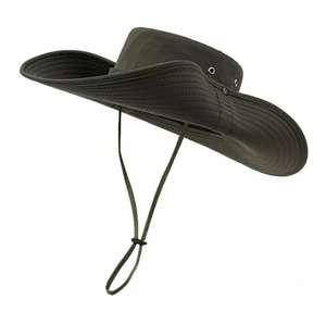 Chapeau bob d'extérieur personnalisé en gros, chapeau de pêche imperméable à large bord avec cordon de maintien pour la protection solaire, approvisionnement OEM usine - Product Image 4