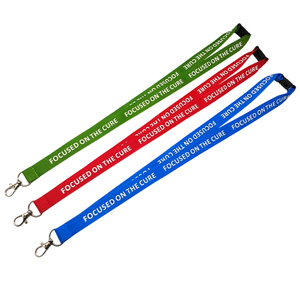 OEM ODM Custom Heat Transfer Printing <b>Polyester</b> <b>Lanyard</b> Universal Silicone Printing Safety Buckle <b>Lanyard</b> for Charity Event - Product Image 1