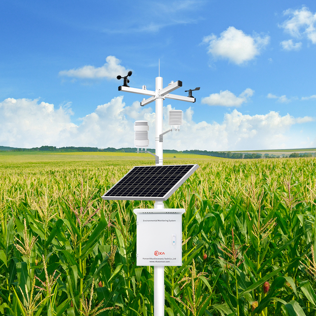 Agricultural Automatic Weather Station RIKA WMO Smart 4G GSM Farm Wind Solar Rain GPS Environmental Monitor