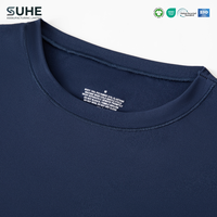 SUHE Baju Terusan Rajut Tanpa Jahitan Lengan Panjang Slim Fit Streetwear Wanita Kerah Bulat Lapisan Dasar Elastis Seperti Kulit Kedua Bordir
