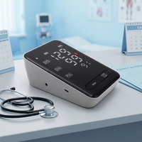 Meilleur tensiomètre numérique Famidocc pour auto-tests à domicile, tensiomètre intelligent pour le bras supérieur, haute précision, rechargeable