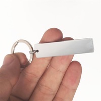Plaque d'identification pour animal de compagnie en acier inoxydable vierge, personnalisable avec nom de chien, pendentif gravable en forme d'os, porte-clés, étiquette souvenir, cadeau