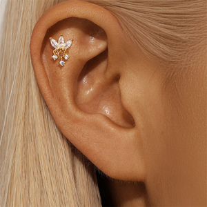 Pendientes de Plata 925 CANNER con Forma de Gota de Agua, Diseño de Borla, Modernos y Elegantes - Product Image 6