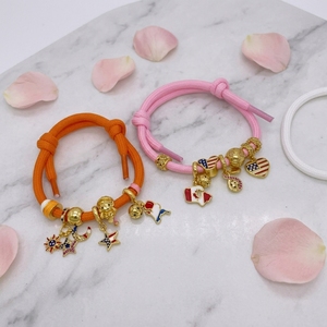 Pulsera de Nylon Trenzado Estilo Americano con Deslizador Ajustable, Ideal para Regalo del Día de la Independencia, No se Deslustra, con Múltiples Dijes, Venta al por Mayor - Product Image 2