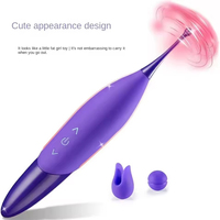 Vibromasseur vaginal féminin à trois têtes pour orgasme G-spot, jouet sexuel pour adultes, 10 vitesses de vibration, bâton de massage transfrontalier