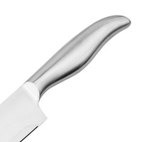 7/8/9/10/12 Inch Moderne Zilveren Commerciële Keuken Koks Mes Set 5 Stuk Professionele 3cr13 Roestvrij Staal Holle S Handvat
