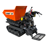 KONSTANT-Brouette motorisée 4x4, à chargement automatique, Buggy de construction avec entraînement sur rail, pour les travaux de béton, livraison gratuite