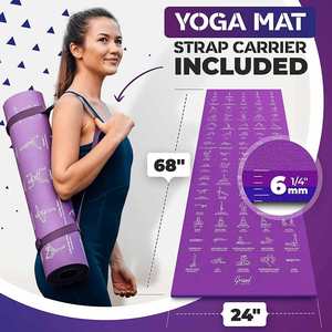 Tapete de Yoga Antideslizante Personalizado con Impresión Ecológica, Correa con Logotipo y Bolsa - Product Image 4