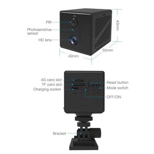 กล้องวงจรปิดอัจฉริยะภายในบ้าน แบตเตอรี่ในตัว รองรับซิม 4G ความละเอียด 1080p เซ็นเซอร์ CMOS 3MP ตรวจจับความเคลื่อนไหว มองเห็นในเวลากลางคืน ระบบวิดีโอ H.264  OEM ODM - Product Image 2