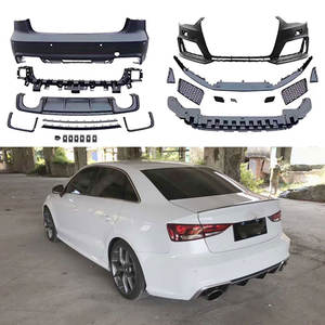 Kit Carrozzeria in Materiale PP Spoiler Anteriore e Posteriore per <span class=keywords><strong>Audi</strong></span> A3 Sline <span class=keywords><strong>S3</strong></span> Stile RS3 2014-2016 Protezione Paraurti <span class=keywords><strong>Auto</strong></span> - Product Image 6