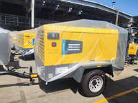 Compresseur d'air portable robuste XAS400 à moteur diesel PLC, boîte de vitesses, roulement, machine minière haute efficacité et fiable, 800 kg