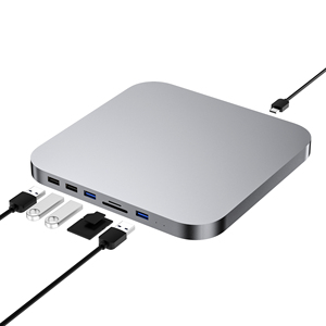 Colorii <span class=keywords><strong>M1</strong></span>/M2เทา USB Type C ฮับสำหรับ <span class=keywords><strong>Mac</strong></span> <span class=keywords><strong>Mini</strong></span> 2020 SSD hdensosososure USB3.0 Docking Station สำหรับ <span class=keywords><strong>Apple</strong></span> <span class=keywords><strong>Mac</strong></span> <span class=keywords><strong>Mini</strong></span> <span class=keywords><strong>M1</strong></span> SILVER - Product Image 4
