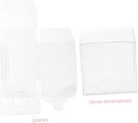 Boîte d'emballage en PET transparente à impression personnalisée, boîte en plastique pliable, emballage transparent en PVC