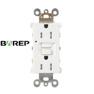 Receptáculo GFCI BAREP 15A 125V TR WR con Certificación UL-94 V-2, Autoprueba Automática con Alerta LED para Baños y Ubicaciones Exteriores Húmedas - Product Image 1