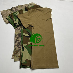 Maglietta tattica Kango camouflage woodland maglietta o-collo - Product Image 1