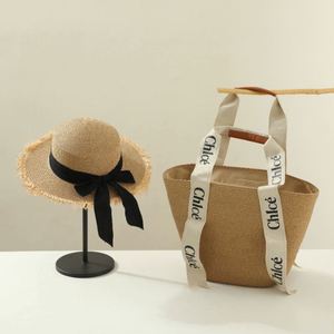 Wholesale High Quality Handmade Beach Floppy <b>Hat</b> and <b>Bag</b> Set Travel Summer Cowgirl Women <b>Bag</b> and Straw <b>Hat</b> Set for Ladies - Product Image 2